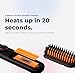 Cordless Hair Straightener Brush PRO, 5600mAh Portable Travel Hair Straightener with 9 Temperature Levels, Hair Styling and Straightening Brush for Women, Anti-Scald Negative Ion Hair Comb, Black