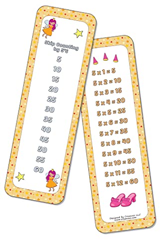 Marque-pages de table de multiplication princesse Creanoso pour apprendre à compter