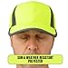 BRITEGUARD Neon High Vis Safety Cap With Reflective Panels | High Visibility Unisex | Adjustable Strap - One Side Fits All Hat | Great For Safety, Night Runs, & Fashion