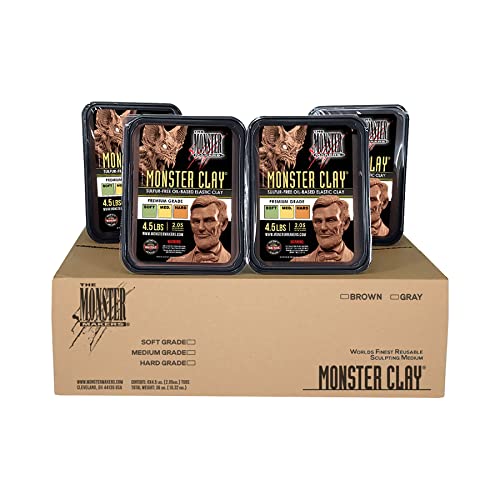 Monster Clay Premium Grade Modeling Clay - Hard - (18lb CASE)