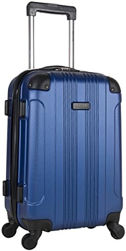 Kenneth Cole Out Of Bounds Lightweight Durable Hardshell 4-Wheel Spinner Cabin Size Travel Suitcase, Cobalt Blue, 20-Inch Carry On