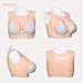 Minaky Realistic Silicone Breastplate Breast Forms for Crossdressers Drag Queen Mastectomy Transgender (B CUP, NO.1 Silk Cotton Filler)