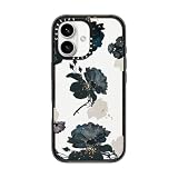 CASETiFY インパクト iPhone 16 ケース [スリム / 2.5mの落下試験をクリア (MIL規格4倍相当) / ワイヤレス充電に対応] - White And Black Floral - クリア ブラック
