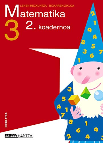 Portada de Matematika 3. Koadernoa 2. Educación Primaria Segundo Ciclo