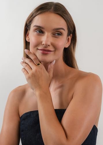Purelei Pono Ring – Verstellbarer, Minimalistischer Statement-Ring aus Edelstahl, Wasserfest, 14K Vergoldung, 18K Rosé, Silberfarben… – Ansicht 3