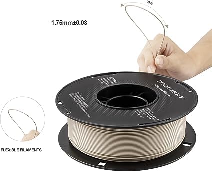 Miniatura 3 de Filamento PETG de 0.069 pulgadas, TINMORRY PETG-Eco - Filamento de impresora 3D compatible con impresora 3D Bambu FDM, carrete de 2.2 libras, color