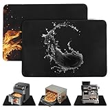 Mee 2ou Hot Pads for Kitchen Heat Resistant Mats for Countertop - 2PCS 15 X 18 Inches Firproof Silicone Kitchen Counter Countertops Mat Coffee Mat Under Air Fryer Oven Toaster Coffee Maker Protector
