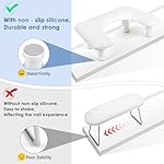 Manicure Arm Rest for Nails Tech: U-shaped Adjustable Nail Armrest - White PU Leather Hand Stand Rest for Manicurists - Image 5