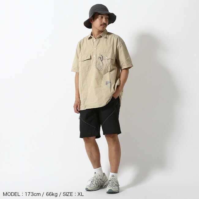 and wander アンドワンダー CORDURA半袖プルオーバーシャツ. and wander アンドワンダー CORDURA半袖プルオーバーシャツ
