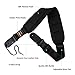 Bass Strap Padded Guitar Strap with Leather Ends and 3.7 inch Wide Neoprene SBR Memory Foam plus Inside Pick Holder Adjustable Length from 43 Inch to 53 Inch for Heavy Bass and Guitars