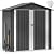 DWVO 6x4ft Metal Outdoor Storage Shed, Waterproof Tool Shed Heavy-Duty Storage Unit with Lockable Door and Vents, Ideal for Bicycles, Tools, Lawnmowers, Backyards, Patios, Lawns - Dark Gray
