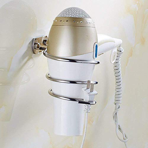 Support de sèche-cheveux en acier inoxydable 304 pour rangement de salle de bains