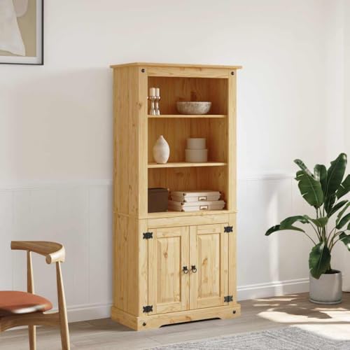 Emmtore Buffetschrank Mexiko-Stil Kiefer Schrank Corona Bücherregal Bücherschrank Vitrine Standvitrine Highboard Kommode Anrichte Kiefernholz 80x40x170 cm Emmtore Buffetschrank Mexiko-Stil Kiefer Schrank Corona Bücherregal Bücherschrank Vitrine Standvitrine Highboard Kommode Anrichte Kiefernholz 80x40x170 cm