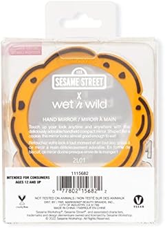 wet n wild Sesame Street Collection, Comfort-Grip Handle, Versatile & Portable Hand Mirror - Me Want Cookie