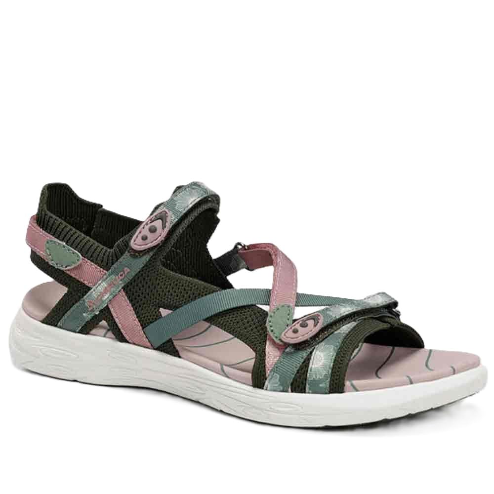 CHIRUCA Ayamonte 01 Sandalias Mujer Verde Rosa