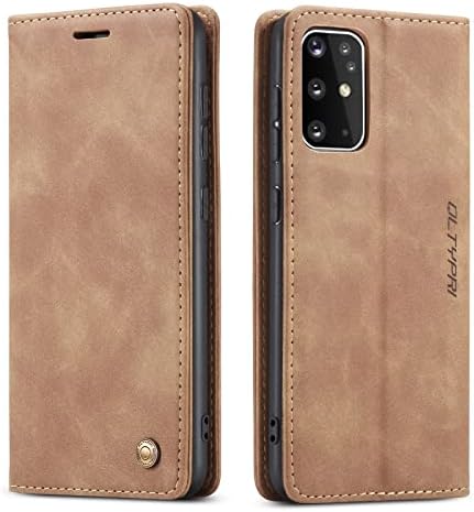 QLTYPRI Case for Samsung Galaxy S20 Ultra, Vintage PU Leather Wallet Case Card Slot Kickstand Magnetic Closure Shockproof Flip Folio Case Cover for Samsung Galaxy S20 Ultra - Blue