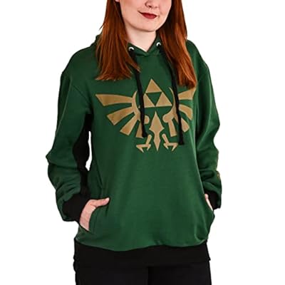 Elbenwald The Legend of Zelda Sudadera con Capucha con Estampado Triforce y Símbolos para Hombre Mujer Unisex Verde Oro - M | Ya disponible en tu tienda friki favorita! En mundofriki.es! Elbenwald The Legend of Zelda Sudadera con Capucha con Estampado Triforce y Símbolos para Hombre Mujer Unisex Verde Oro - M | Ya disponible en tu tienda friki favorita! En mundofriki.es!
