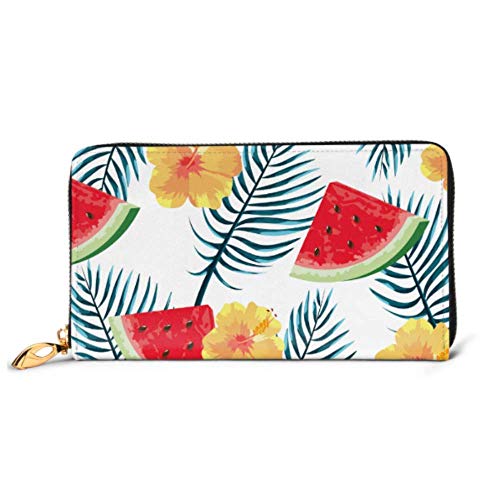 Preisvergleich Produktbild JHGFG Mode Handtasche Reißverschluss Brieftasche Schöne Tropische Blumen Cartoon Telefon Clutch Geldbörse Abendkupplung Blocking Leder Brieftasche Multi Card Organizer