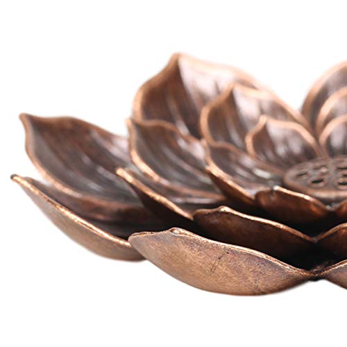 incenso em 1 liga metálica criativo queimador incenso em bastão lótus e incenso cone para casa Hepve