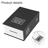 Secret Book Safe Box with Combination Lock, Discreet Storage for Jewellery, Compact Novelty Security Container for Home or Office, Cardboard Resin Metal Construction, 11.5 x 8 x 4.6 cm(Black) - Image 4