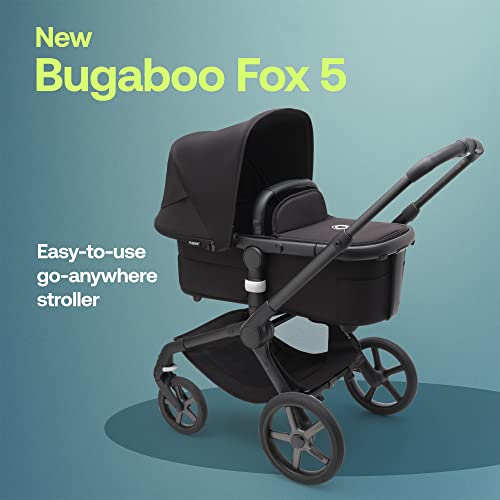 Bugaboo Fox 5 All-Terrain Stroller, 2-in-1 Baby Stroller with Full Suspension, Easy Fold, Spacious Bassinet, Extendable Toddler Seat, One-Handed