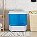 SUPER DEAL Small Portable Washing Machine 9.9lb Mini Compact Washer Twin Tub Laundry Machine Top Load Spinning and Washing Combo 6.57 FT Inlet Gravity Drain Hose