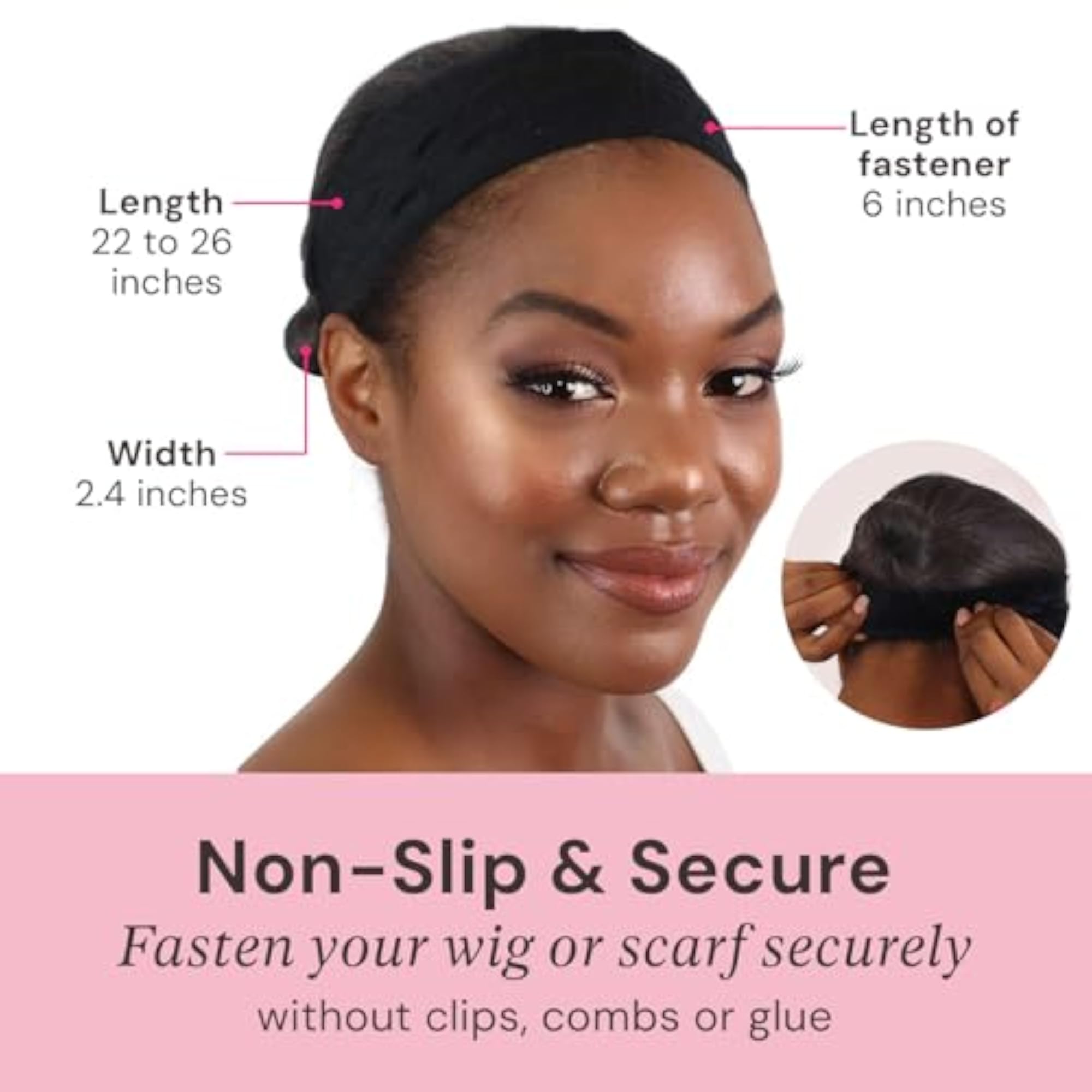 WIGRIP Wig Comfort Band Black AD