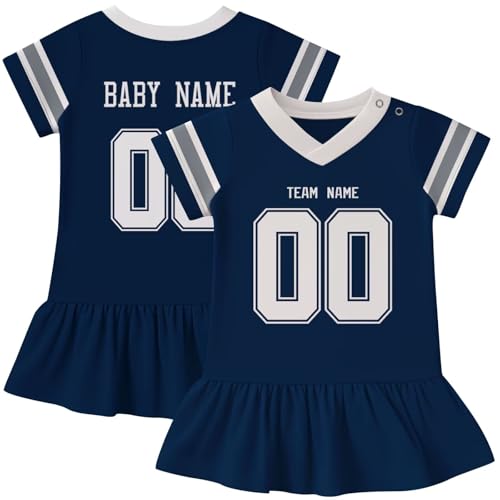 Image of KREDE Baby Clothes Unisex Bodysuit Jersey Style Custom Name Number for Baby Boys