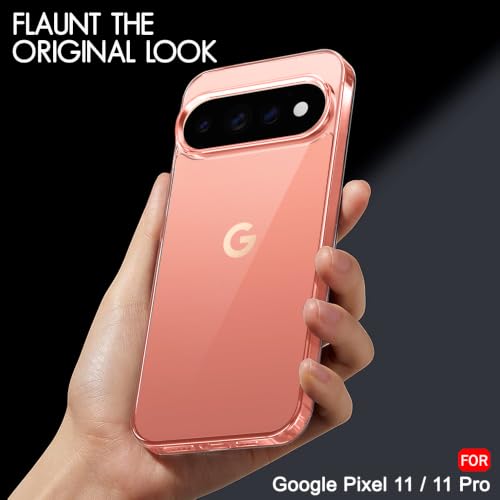 Image of TheGiftKart Ultra-Hybrid Crystal Clear Back Case Cover for Google Pixel 11 /11 Pro | Shockproof Design | Camera Protection Bump | Hard Clear Back Cover for Pixel 11 /11 Pro (PC & TPU, Transparent)