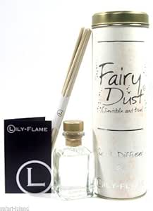 Lily Flame Reed Diffuser - Fairy Dust - Oil and reeds in gift tin ...