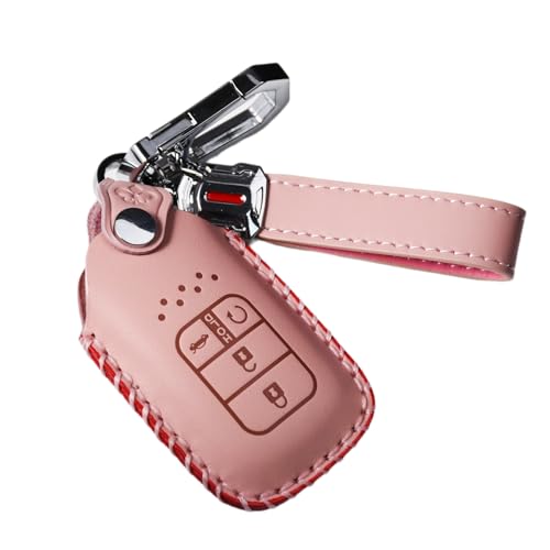 Coque de clé en cuir Zorratin pour Honda Civic et CR-V avec porte-clés élégant