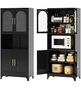 71" Tall White Metal Storage Cabinet with Hanging Rod and Shelves, Ideal for Bedroom, Armoire or Bathroom