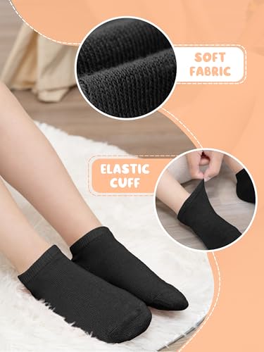 Cooraby Meninos 25 Pares de Meias Infantis com Corte Baixo, Meia Almofada, Meias Esportivas para Tor