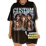 IZI POD Custom Your Own Bootleg Rap Tee Shirt, Photo Vintage Personalized Shirt, Custom Shirt, Custom Girlfriend Shirt, Boyfriend Shirt, Christmas, Valentine, Birthday Gifts for Boyfriend Girlfriend 4