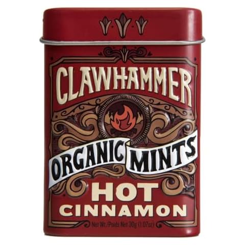 Clawhammer Organic Hot Cinnamon Mints, 30 GR Cover