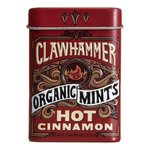 Clawhammer Organic Hot Cinnamon Mints, 30 GR
