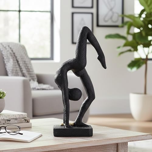 Estatua de resina gimnasta en pose de retroflexión