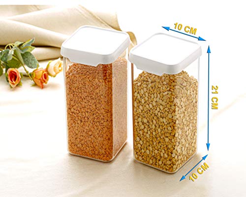 Image of Women's 1st Choice Unbreakable Plastic Containers Set (1500ml, Set of 8-Black)
