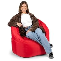 Big Joe Milano Beanbag Chair Red Smartmax