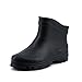 Produktbild Tymar Herren Leichte Kurze Gartenschuhe EVA Kurzschaft Gummistiefel Regenstiefel Boots Outdoor Freizeit (Schwarz, 45/46 EU)