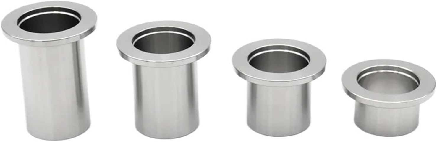 1pcs SS304 Stainless Steel Vacuum Fittings Weld Flange Vacuum Flange Joint KF10 KF16 KF25 KF40 KF50 Length 20 30 40 50mm(KF16(OD19-ID16),Length 20mm)