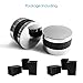 Unicook 2 Pack Grill Control Knobs Replacement, Chrome Plated Plastic with Nonslip Grip, Fit BBQ Gas Grills with D Shaped Valve Stem, NOT Fit Recessed Flush Valve Stem, Include 2 Knobs and 6 Adaptors