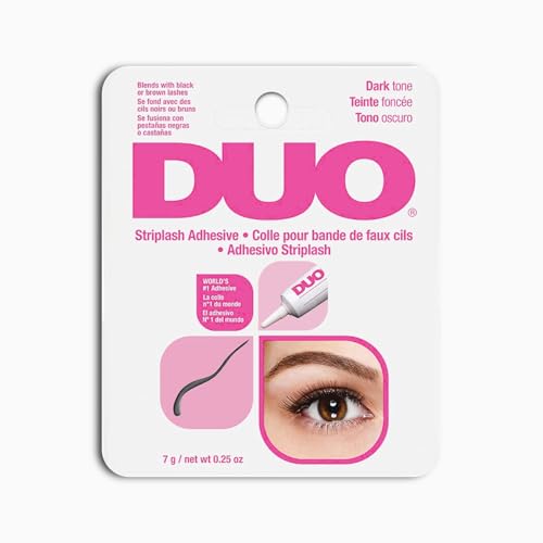 DUO Quick-Set Striplash Adhesive | Dark/Black Tone, 7g Eyelash Glue | Long-Lasting, Lightweight Lash Glue for Extensions, Cluster & Individual Lashes