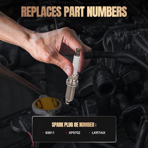 Image of Iridium Spark Plug XP5702 4 Pack for Honda Civic | Fits ILX /MDX /RLX /TL /TLX; Accord /Civic /CR-V /HR-V /Odyssey /Pilot /Ridgeline; Elantra /Sonata /Tucson; Forte /Optima /Soul /Sportage