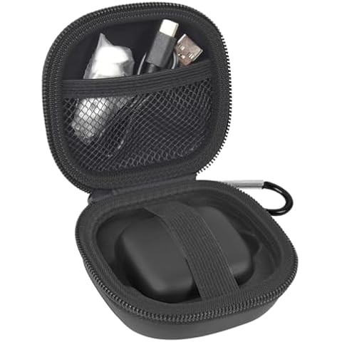 Earbuds Case for TAGRY X08/for Btootos Wireless Bluetooth Headphones, Protective Earphones Cover Storage Holder for for Android for iPhone Laptop Pad Phones Sports in-Ear Ear Bud - Case Only (Black) Cover