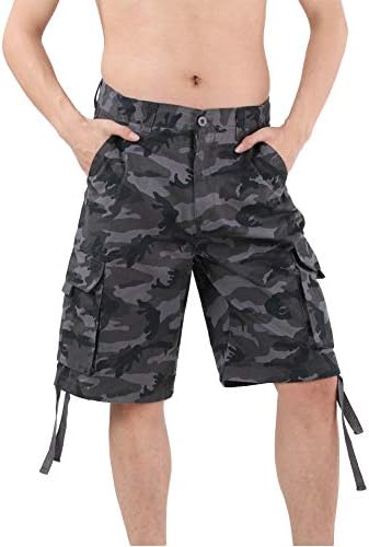 PTSports Mens Camo Cargo Shorts Big and 