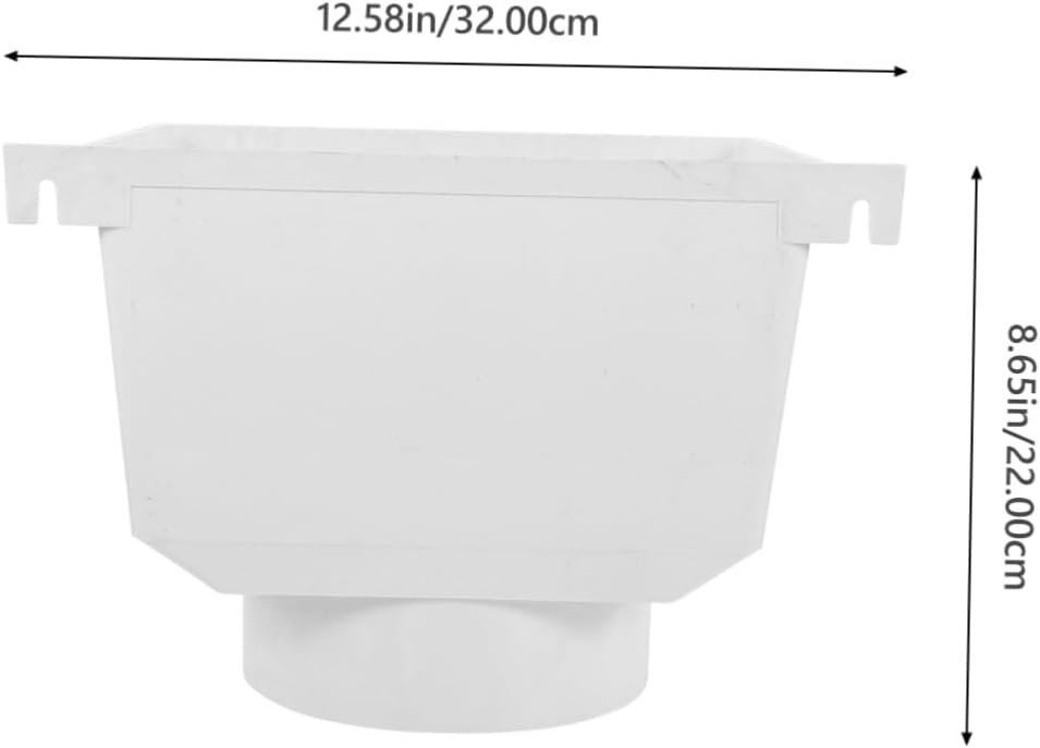 Mikikit Downspout Diverter Rain Gutter Water Collection System Adapter 1 Piece for Efficient Rainwater Drainage and Gutter Connection