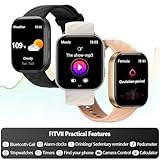 FITVII Health & Fitness Tracker (Answer/Make Calls), Smart Watch with 24/7 Heart Rate and Blood Pressure, Sleep Tracking Blood Oxygen Monitor, 120 Sport Mode Activity Tracker - Image 5