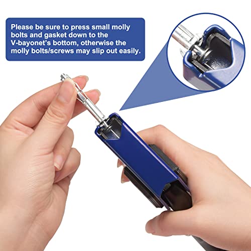 Ajoman Hollow Drywall Anchors And Screws Kit, Dry Wall Anchor Heavy Duty Set Tool With 40 Pcs Molly Bolts In 6 Sizes For Drywall, Plaster Wall, Wooden Plank Wall #TOP5