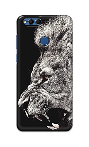 Image of Roaring Lion Hard Back Case Cover for Honor 7X, Huawei Mate SE, BND-L21, BND-L22, BND-L24, BND-L34, BND-AL10 Back Cover -(J5) VNS2225